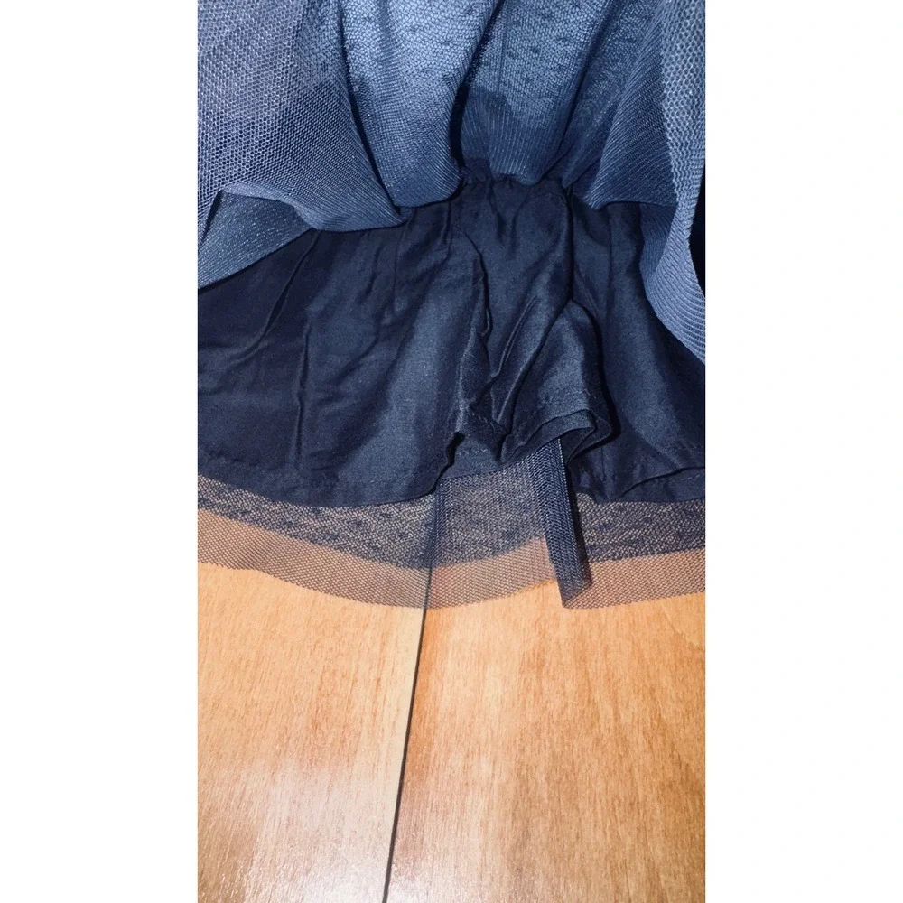 OshKosh B'gosh Baby Girls Navy‎ Blue Sparkle Tulle Skirt Size 12 Months